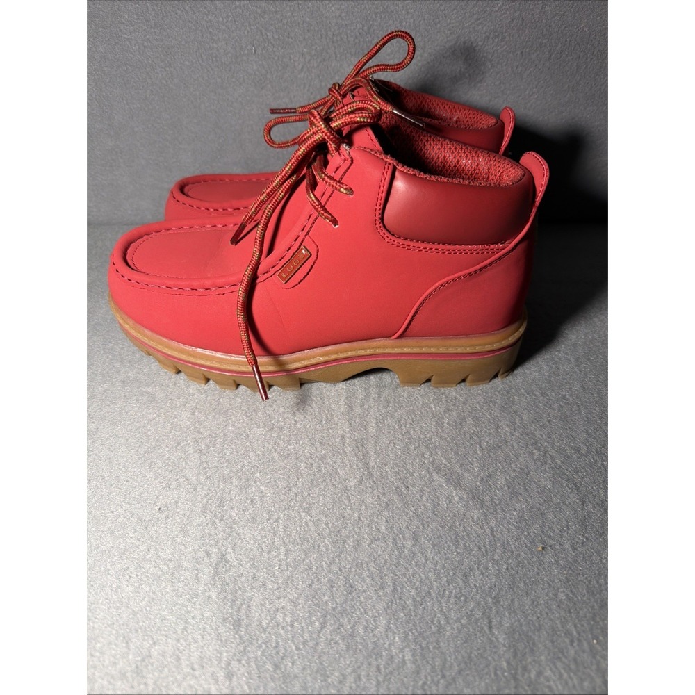 Lugz Men's FRINGE Boot in Mars Red/Gum - MFRGD-6080 Size 9